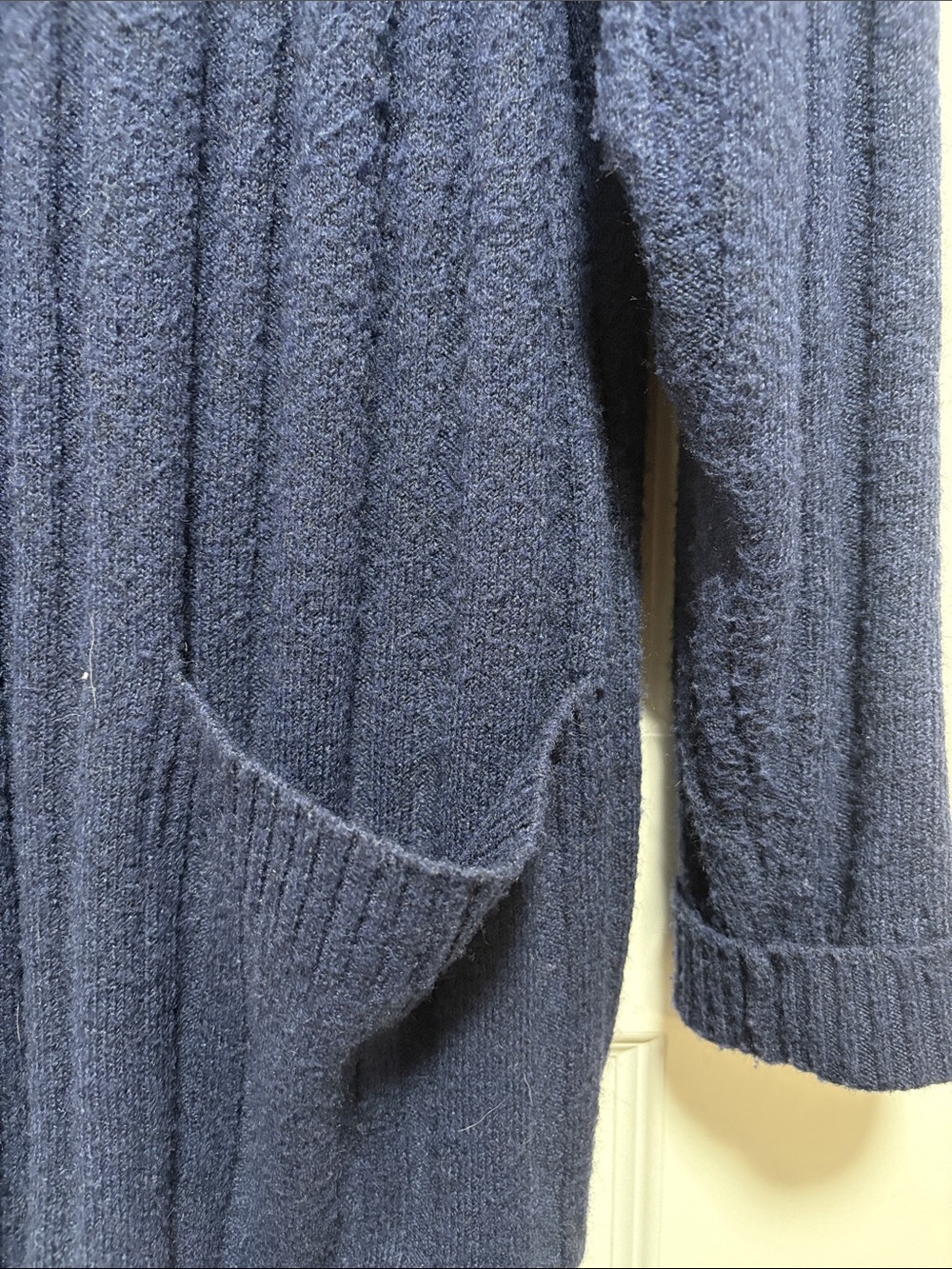 Torrid Navy Ribbed Button-Front Cardigan Sweater - Picture 3 of 5